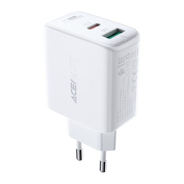 ACEFAST charger Type C + USB QC3.0 PD32W A5 white