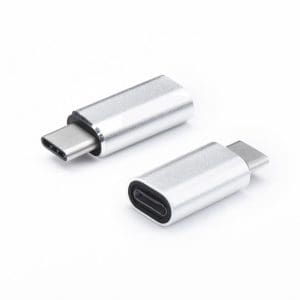 Adapter Lightning (female) to Type C (male) silver