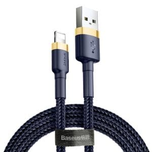 BASEUS cafule Cable USB For iPhone Lightning 8-pin 1.5A CALKLF-CV3 2m Gold-Blue