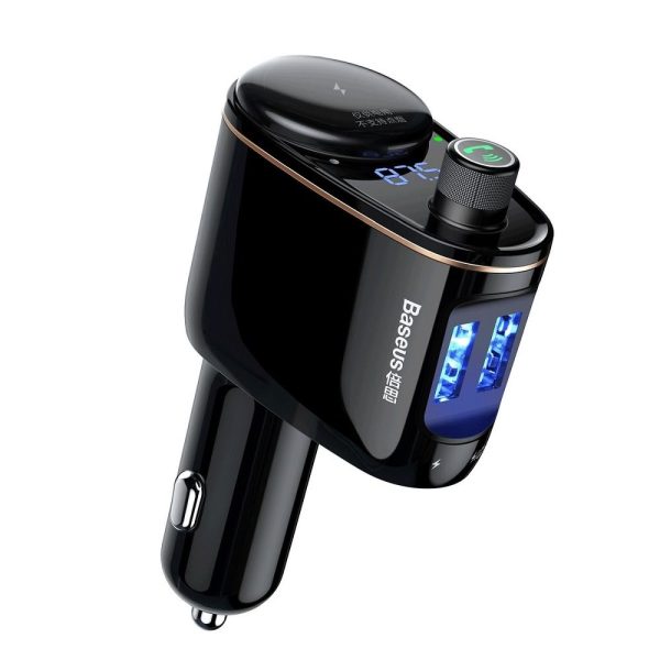 BASEUS transmitter Bluetooth MP3 Vehicle Charger Black CCALL-RH01/S05