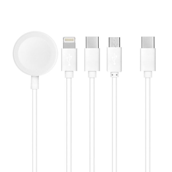Cable 4w1 Type C to Lightning / Type C / Micro USB / Apple Watch 3W 2A C3186 1