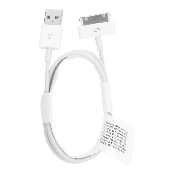 Cable USB A to iPhone 30-pin (iPhone 4) 1A C606 1 m white