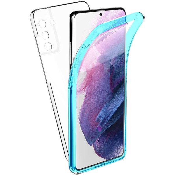 Case 360 FULL COVER  PC + TPU for SAMSUNG S21 Plus blue