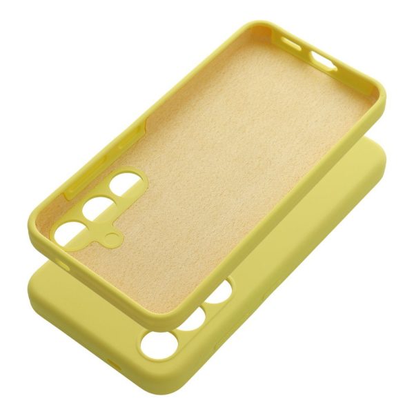 Case SILICONE 2mm for SAMSUNG A55 5G lemon