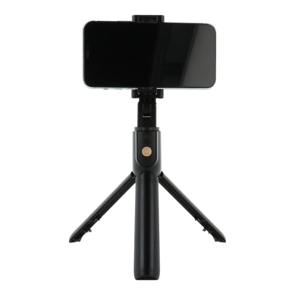 Combo selfie stick with tripod and remote control bluetooth black K07