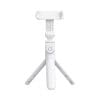 Combo selfie stick with tripod and remote control bluetooth white SSTR-12