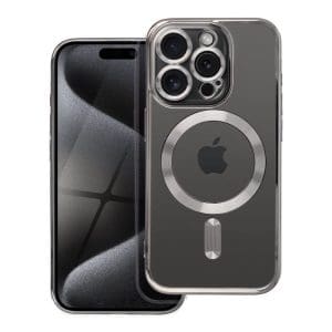 ELECTRO MAG COVER case compatible with MagSafe for IPHONE 16 Pro Max grey titanium