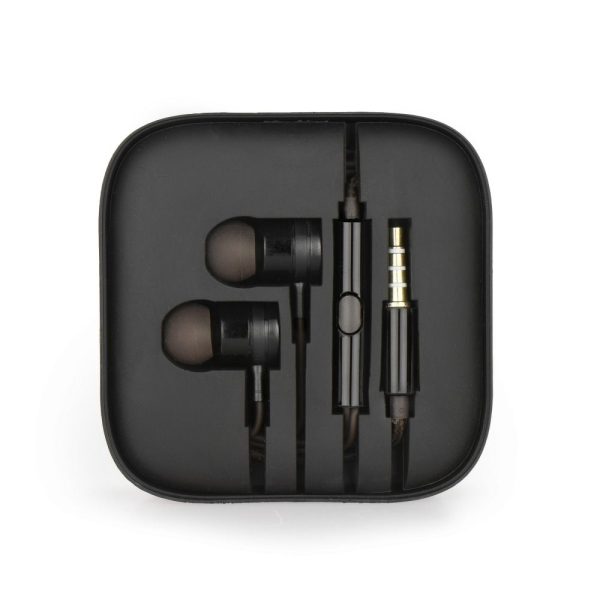 Earphones stereo black box metal MI