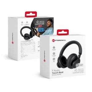 FORCELL F-AUDIO wirelles headphones ANC Touch Beat black