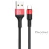HOCO cable USB A to Type C 2A X26 1 m black red
