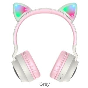 HOCO wireless bluetooth headphones W27 Cat Ear grey