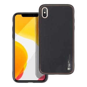 LEATHER Case for IPHONE X black