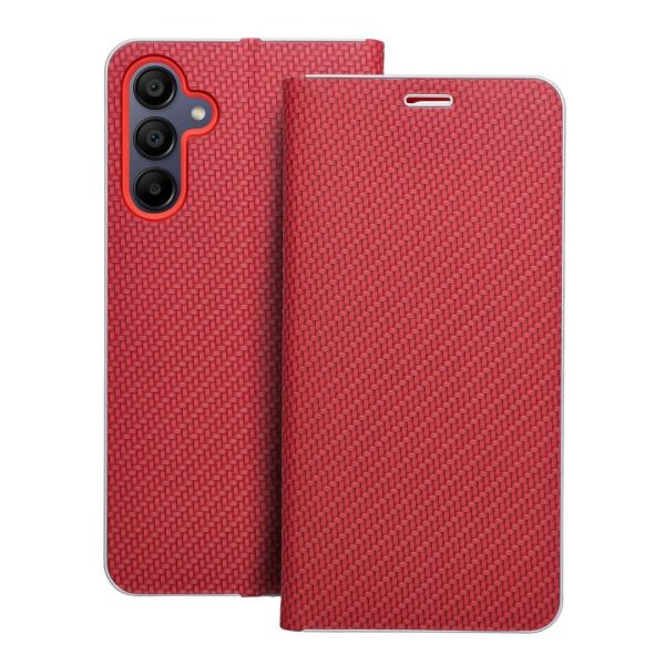 LUNA Book Carbon for SAMSUNG A15 4G / A15 5G red