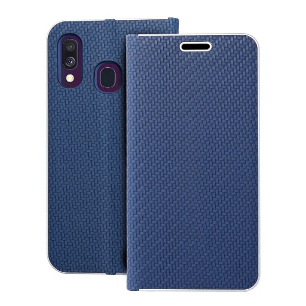 LUNA Book Carbon for SAMSUNG A40 blue