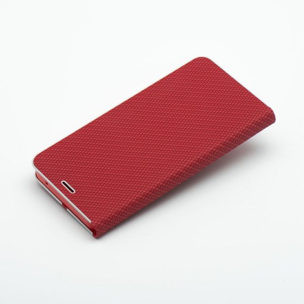 LUNA Book Carbon for SAMSUNG A40 red