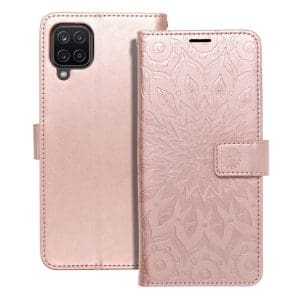 MEZZO Book case for SAMSUNG A12 / M12 mandala rose gold