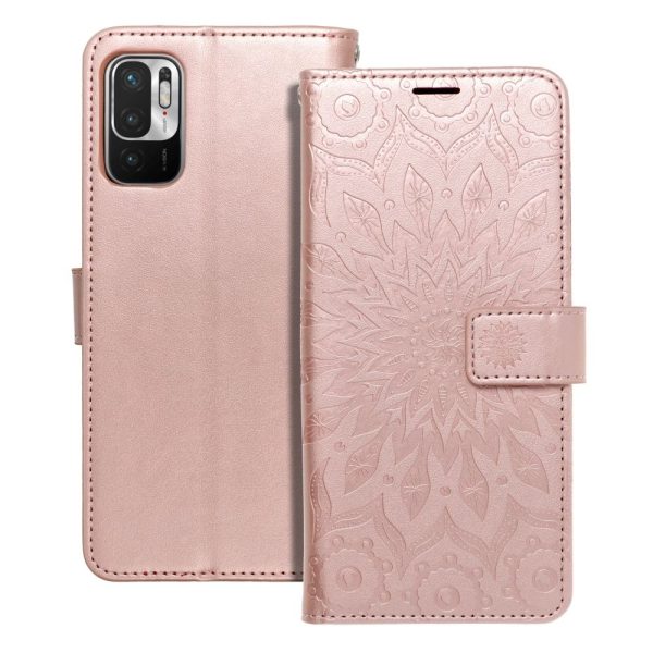 MEZZO Book case for XIAOMI Redmi NOTE 10 5G / Poco M3 Pro / Poco M3 Pro 5G mandala rose gold