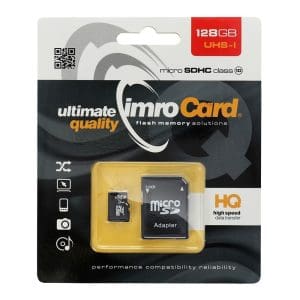 Memory Card Imro microSD 128GB with adapter / Class 10 UHS