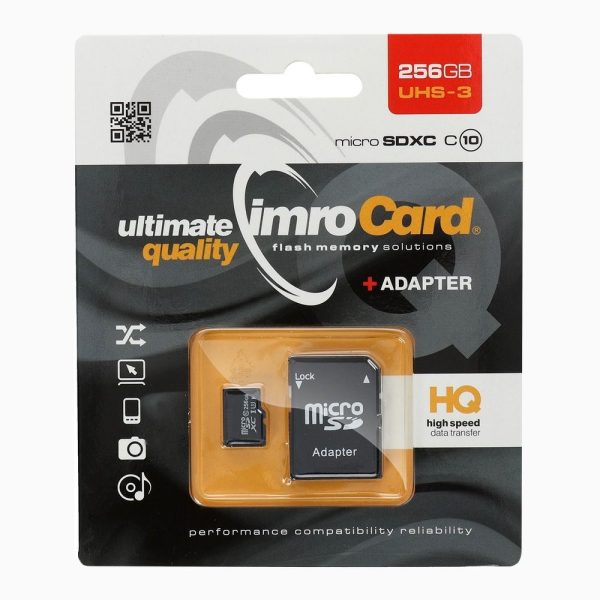 Memory Card Imro microSD 256GB with adapter / Class 10 UHS 3