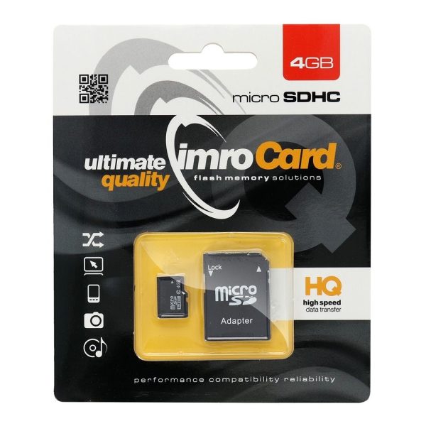 Memory Card Imro microSD 4GB with adapter / Class 10 UHS