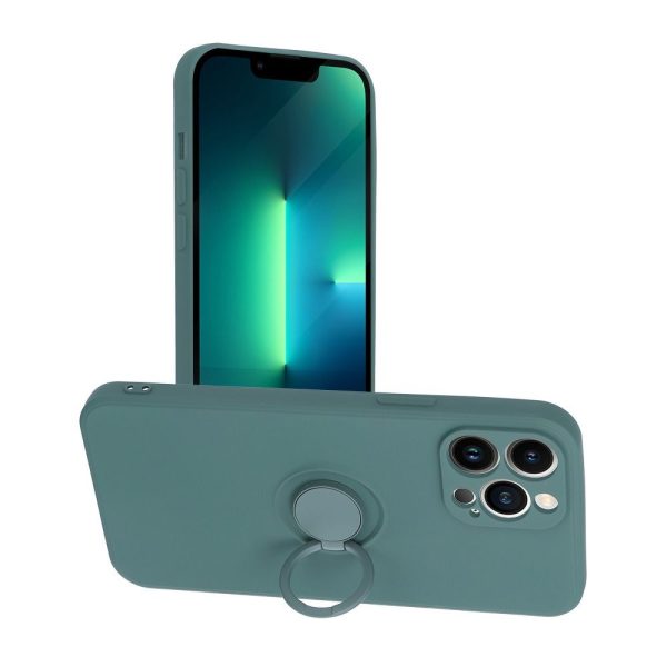 SILICONE RING case for IPHONE 13 Pro Max green