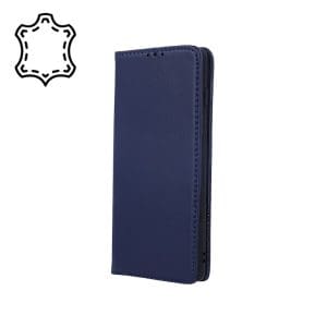 TechWave Pure Leather case for Xiaomi Redmi Note 12 Pro 5G navy blue