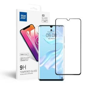 Tempered Glass Blue Star  - HUA P30 Pro (full glue/small size) - black Tempered Glass Blue Star