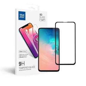 Tempered Glass Blue Star  - SAMSUNG Galaxy S10e Full Face (full glue/small size) - black Tempered Glass Blue Star