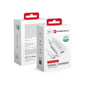 Travel Charger FORCELL with USB socket type-C - 2