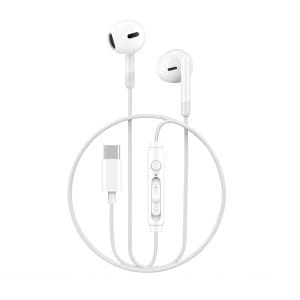 WIWU EB314 ενσύρματα ακουστικά USB-C λευκά
