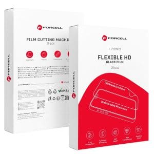 FORCELL F-PROTECT FLEXIBLE HD hybrid nano glass film for smart cutting machine 196x125mm (25 pcs/set)