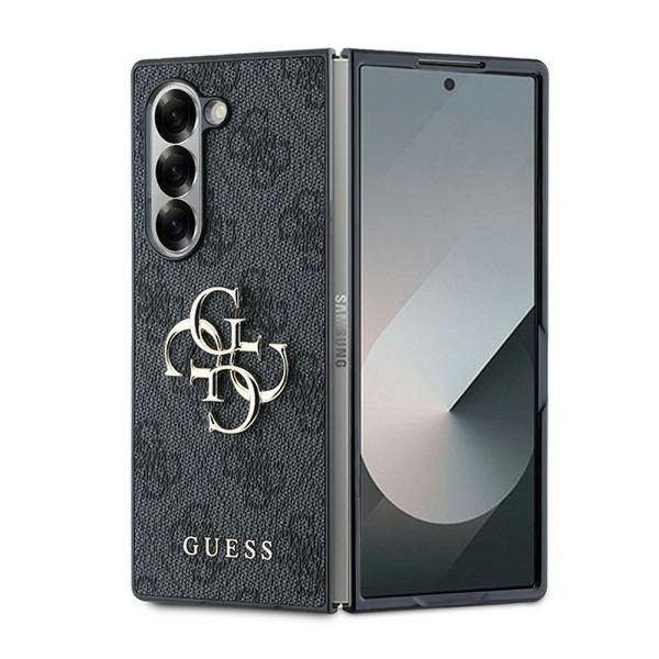 GUESS case for SAMSUNG Z Fold 6 GUHCZFD64GMGGR (PU 4G Leather Metal Logo) black