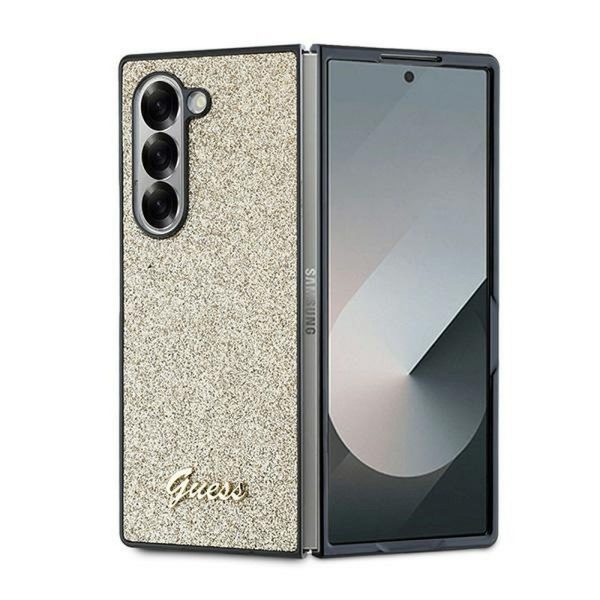 GUESS case for SAMSUNG Z Fold 6 GUHCZFD6HGGSHD (HC PU 4G Glitter Script) gold