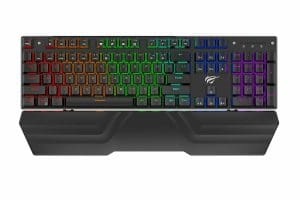 Havit KB856L Gaming Μηχανικό Πληκτρολόγιο με Custom διακόπτες και RGB φωτισμό (Αγγλικό US)