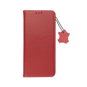 Leather case SMART PRO for IPHONE 16 Plus claret