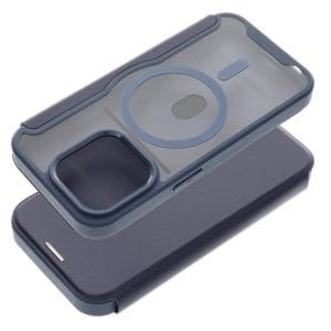 SMART MAG Book case compatible with MagSafe for IPHONE 16 Pro Max blue