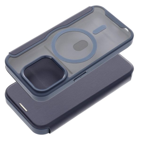 SMART MAG Book case compatible with MagSafe for IPHONE 16 blue