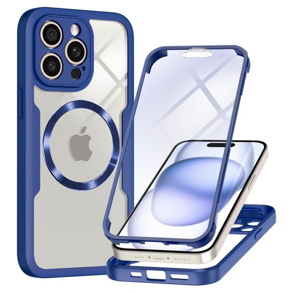 Techsuit - ColorVerse 360 MagSafe Series + Screen Protector - Apple iPhone 14 Pro Max - Blue