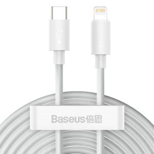 BASEUS cable Type C to Lightning PD 5A 20W Wisdom TZCATLZJ-02 2 pcs 1