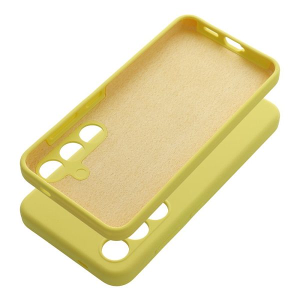 Case SILICONE 2mm for SAMSUNG S25 lemon