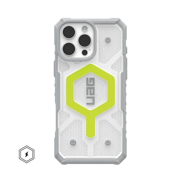 Case (UAG) Urban Armor Gear Pathfinder Clear compatible with MagSafe for IPHONE 16 Pro Max ice