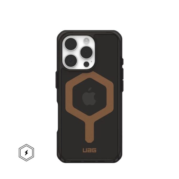 Case (UAG) Urban Armor Gear Plyo compatible with MagSafe for IPHONE 16 Pro black / bronze