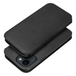 DUAL POCKET Book case for MOTOROLA G55 5G black