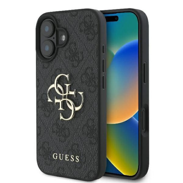 GUESS case for IPHONE 16 GUHCP16S4GMGGR (4G PU Big Logo) black