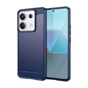 Hurtel Carbon Back Cover Σιλικόνης Ανθεκτικό Μπλε (Xiaomi Redmi Note 13 Pro+)