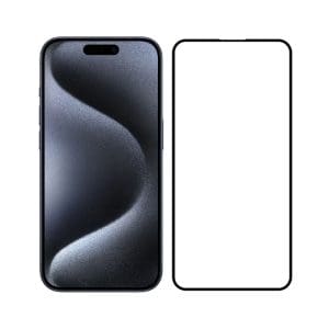 TechWave 5D Full Glue Tempered Glass for Apple iPhone 16 Pro black