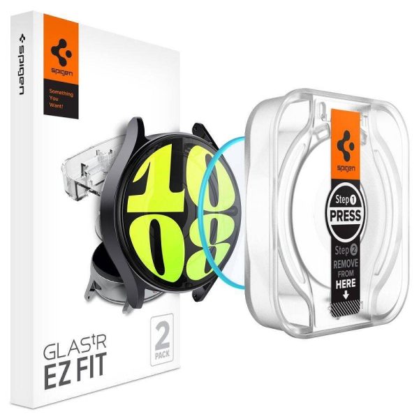 Tempered glass SPIGEN GLAS.TR ”EZ-FIT” 2-PACK for SAMSUNG Galaxy Watch 7 ( 40 MM ) clear