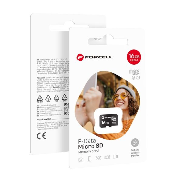 FORCELL F-DATA memory card 16GB UHS-I U3 class 10