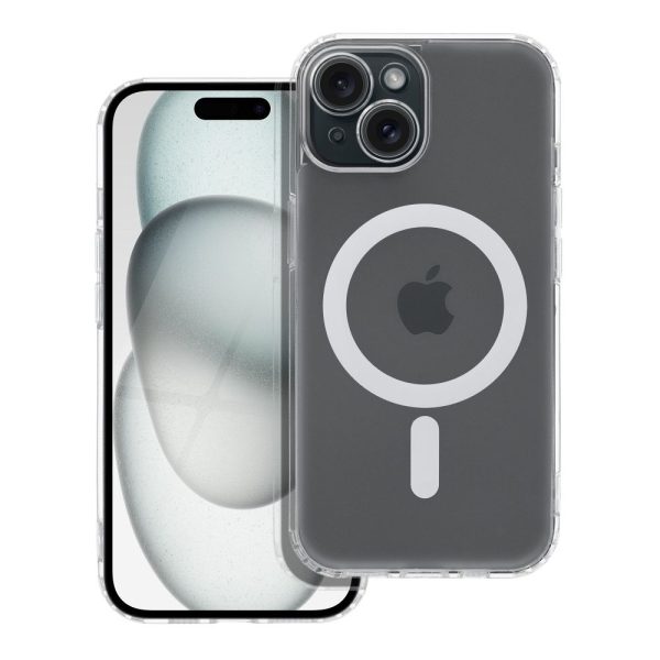 FROST MAG COVER case with camera protection compatible with MagSafe for IPHONE 16 Plus transparent