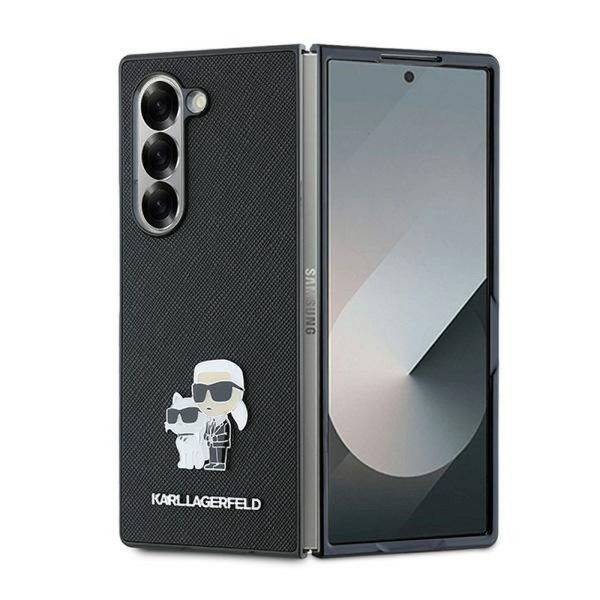 KARL LAGERFELD case for SAMSUNG Z Fold 6 KLHCZFD6SAPKCNPK (HC Saffiano KC Metal Pin) black